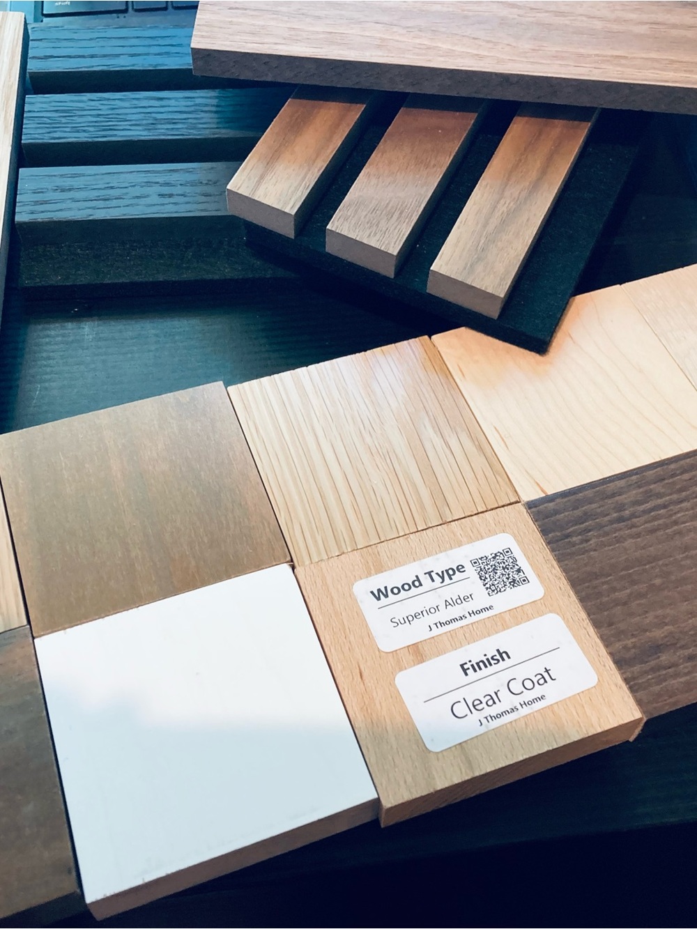 Home Interiors Wood Finish Display Tiles in Natural Wood Tones and White